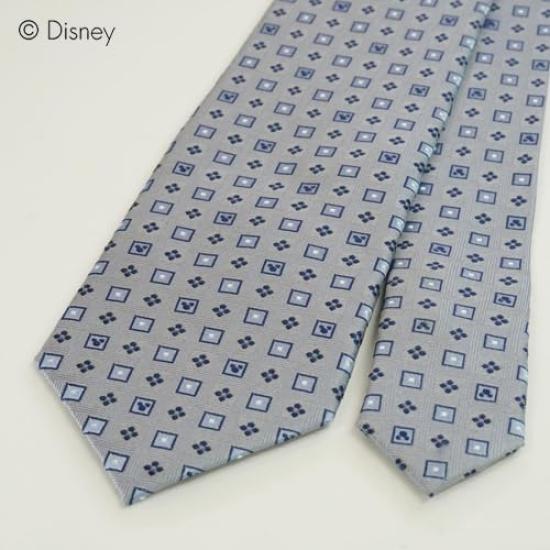 Disney Mickey Mouse Tie Tie Bar Set Includes Tie and Tie Gift & (DN902513-2) Gray, Clip,
