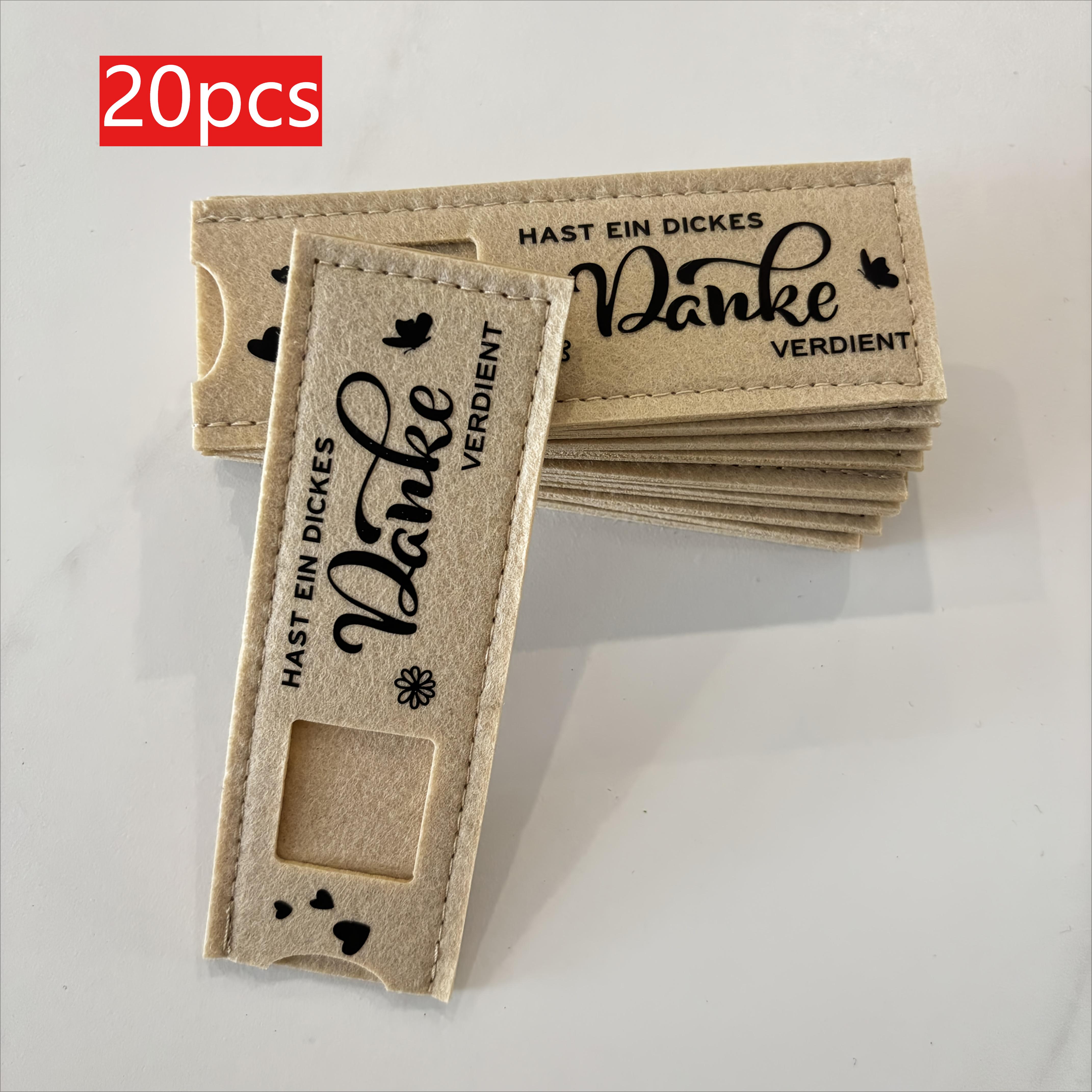 

Фетрові подарункові пакети Німецькою Ти заслуговуєш на велике Дякую Шоколадний подарунковий набір, Подарункова коробка з фетру, Підходить для подарунків команді/на пенсію One size fits all