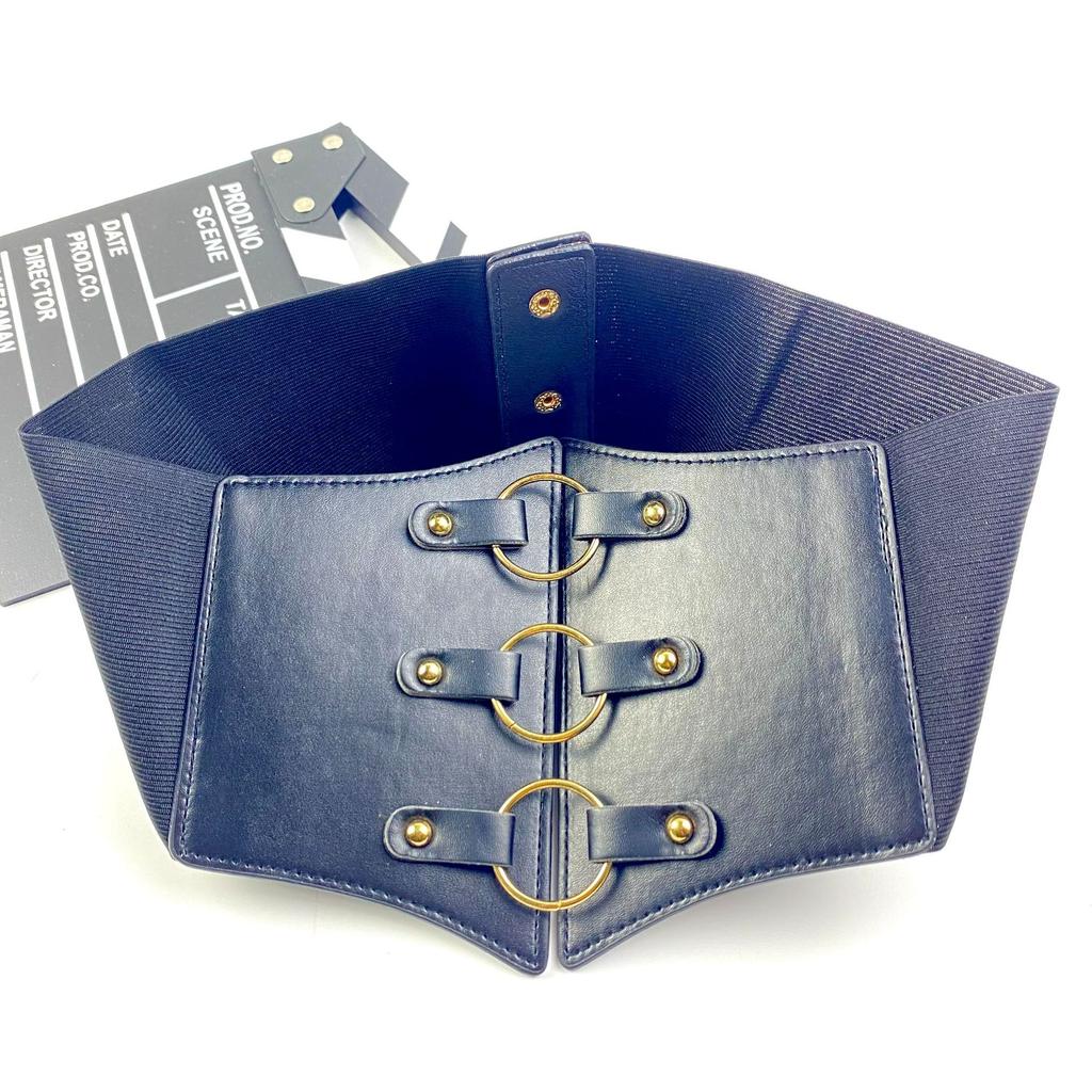 Decorative Skirt Suit Belt Women'S Coat Shirt Waist Elastic Elastic Wide Waist Seal