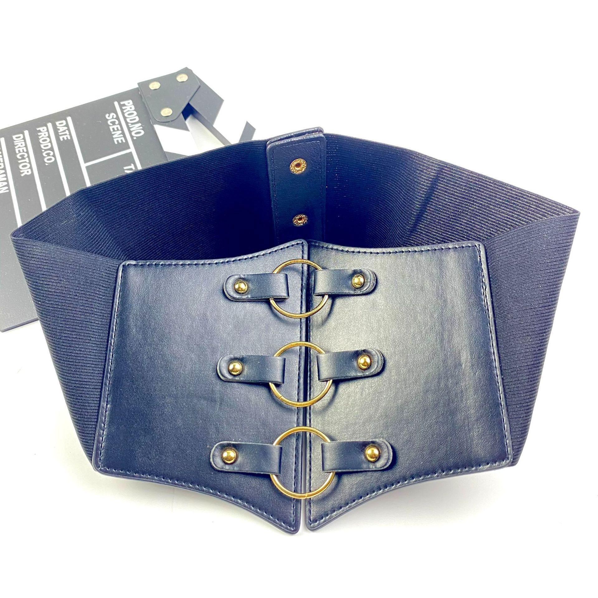 

Декоративный костюм с юбкой ремень женское пальто рубашка талия эластичный широкий пояс