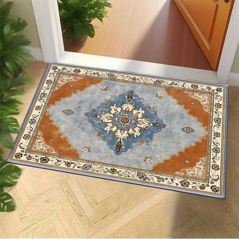 Europatroon Retro Badkamer Badkamer Universeel Groot Kleed, Makkelijk te Onderhouden Slaapkamer Mat, Kristalfluweel Woonkamer Tapijt 40X60 CM