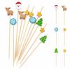 Christmas Party Decorations, 100 Count Cocktail Picks, Assorted Styles for Holiday Parties