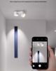 Adjustable LED Double-Head Smart Ceiling Spotlight for Living Room and Aisle
