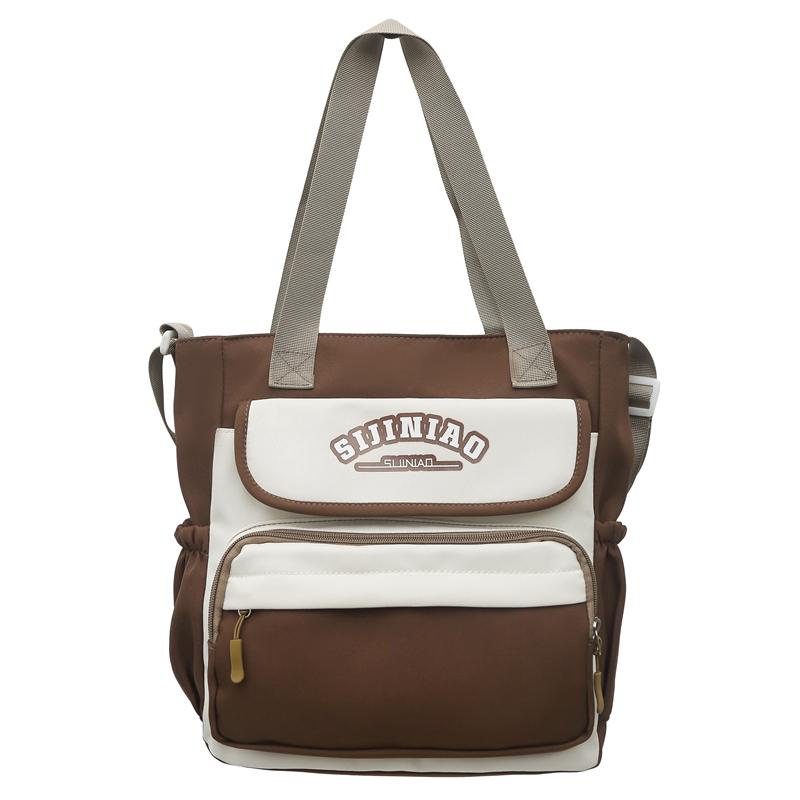 

Студенческая сумка через плечо, контрастного цвета, женская сумка через плечо для пассажиров пригородного класса хаки