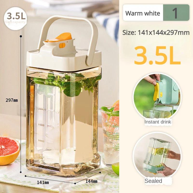 

3,5 л холодильник чайник большой емкости для холодных напитков бутылка холодной воды с краном фруктовый чай ведро посуда для питья