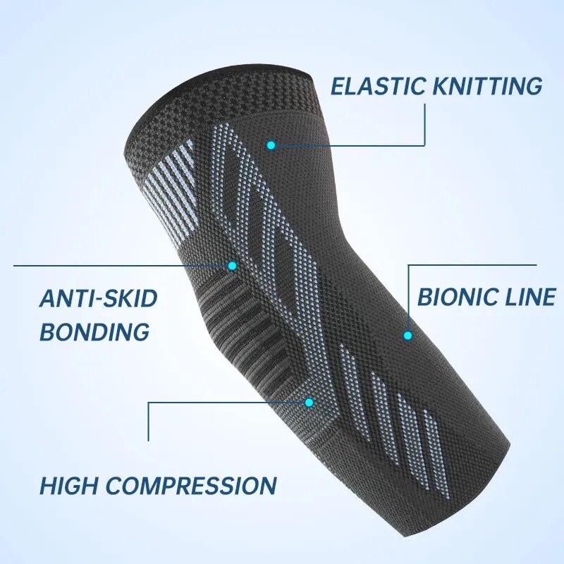 Elastic Fabric Guard Elbow Brace Knitted Compression Sleeve