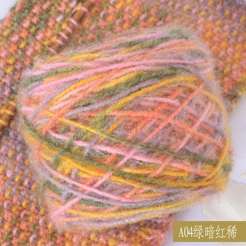 150G Squirrel Fluff Ball, Medium and Thick Thread, Hand-woven DIY Crochet Hook Hat Thread, Sweater Material, Baby Fluff Thread