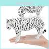Realistic Plastic Tiger Figurine For Kids Educational Toy Animal Paradise Model