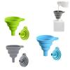 2025 New Silicone Collapsible Kitchen Funnel Set (3PC) - Food Grade Liquid Transfer Funnels for Bottles, Oil, Cooking Gadgets