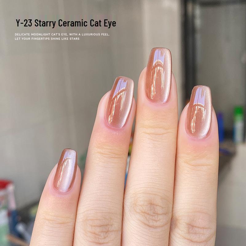 

Белый Лунный Свет Керамический Гель-лак Кошачий Глаз - Новый Мерцающий Хрустальный Фарфор для Салона