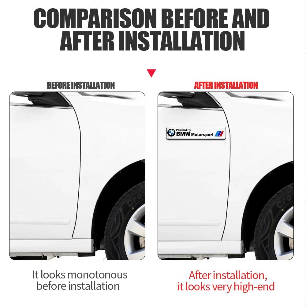 2025 Heiß 1 Stück Aluminium Auto Emblem Fenster Karosserie Kofferraum Aufkleber Decal Für BMW E46 E90 E60 F30 E39 F10 E87 E36 F20 E92 Serie 1 Auto Ac