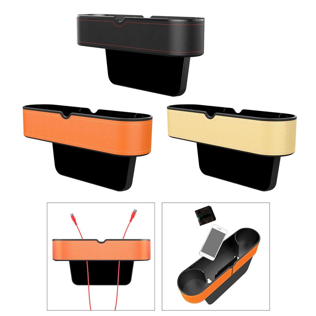 Auto Driving Seat Filler Crevice Storage Black