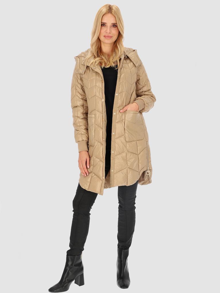 WOMEN' QUILTED JACKET WITH SIDE SPLIT