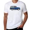 Morris Minor Traveller V Trafalgar Blue Tričko Unisex Tričko Luxusní Anime Trička Pro Unisex Tričko