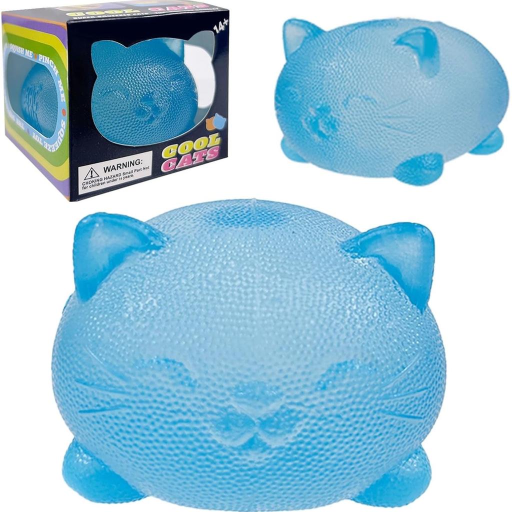 Gummy Cat Maltose Filled Squeeze Toy For Anxiety Relief & Focus Sensory Fidget Toy For Adult Kid Slow Rising Squishy Stress Ball