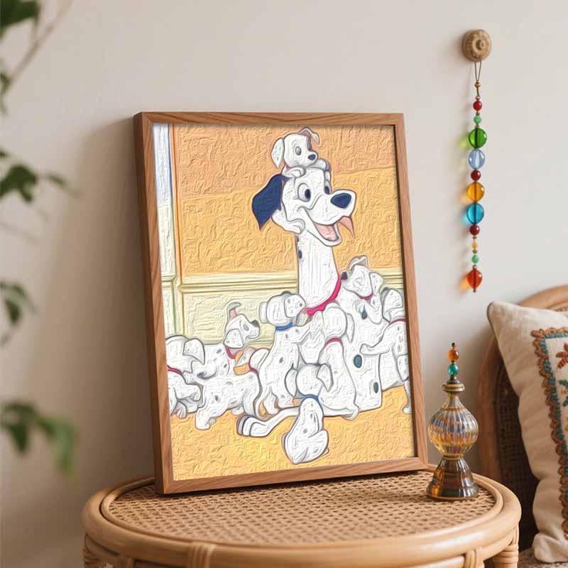 Disney 101 Dalmatians Oil Painting Kit Digital Painting Art Handmade Diy Home Room Decorations