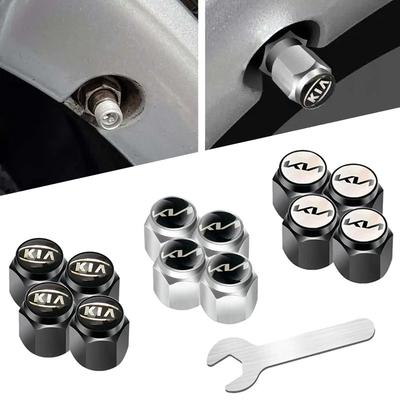 Car Styling Metal Wheel Valve Stem Caps for K2 K3 K5 Ceed Forte Optima Picanto RIO Sorento Soul Niro Carens Auto Accessories Xmwcj44