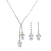 Elegant Flower Necklace & Earrings Set for Women - Fresh, Simple Design for Brides & Banquets