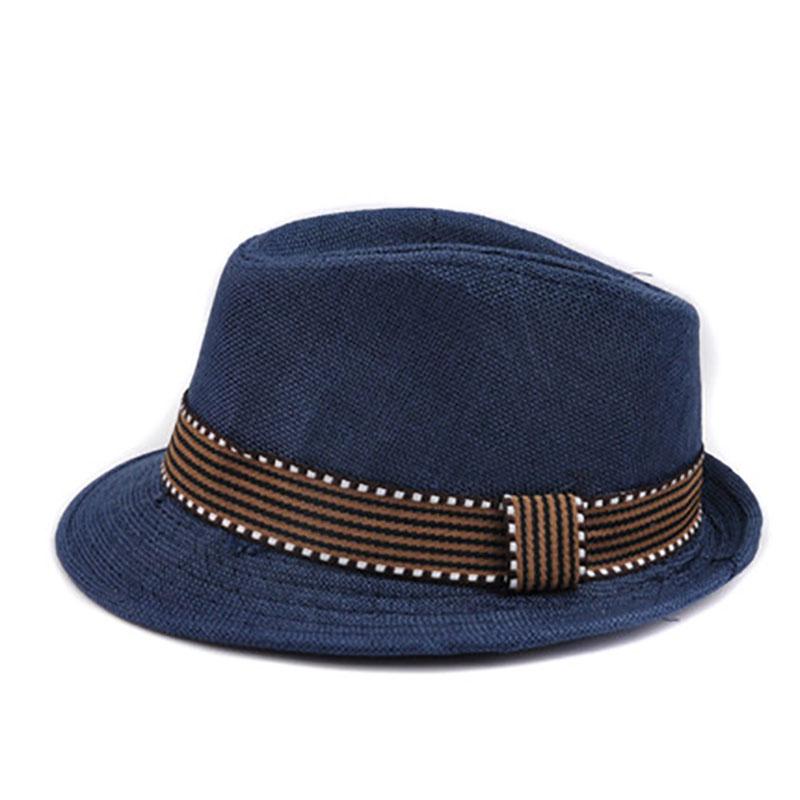 Kinderhut Gentleman Kinder Jazzmütze Frühling Sommer Breiter Rand Jungen Sonnen Strandhüte black