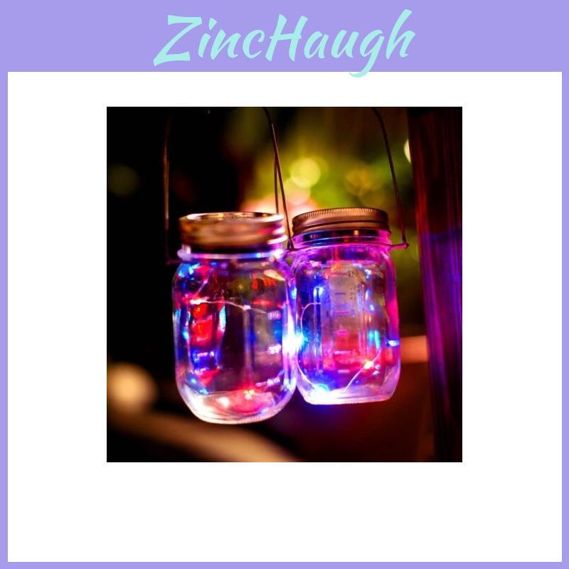 Premium Quality Led Fairy Light Solar Mason Jar Lid Light Color Changing For Yard And Room Decor