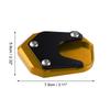 uxcell Motorcycle Kickstand Plate Pad Aluminum Alloy for Honda CB125R 2018-2021 Motorcycle Extension Foot