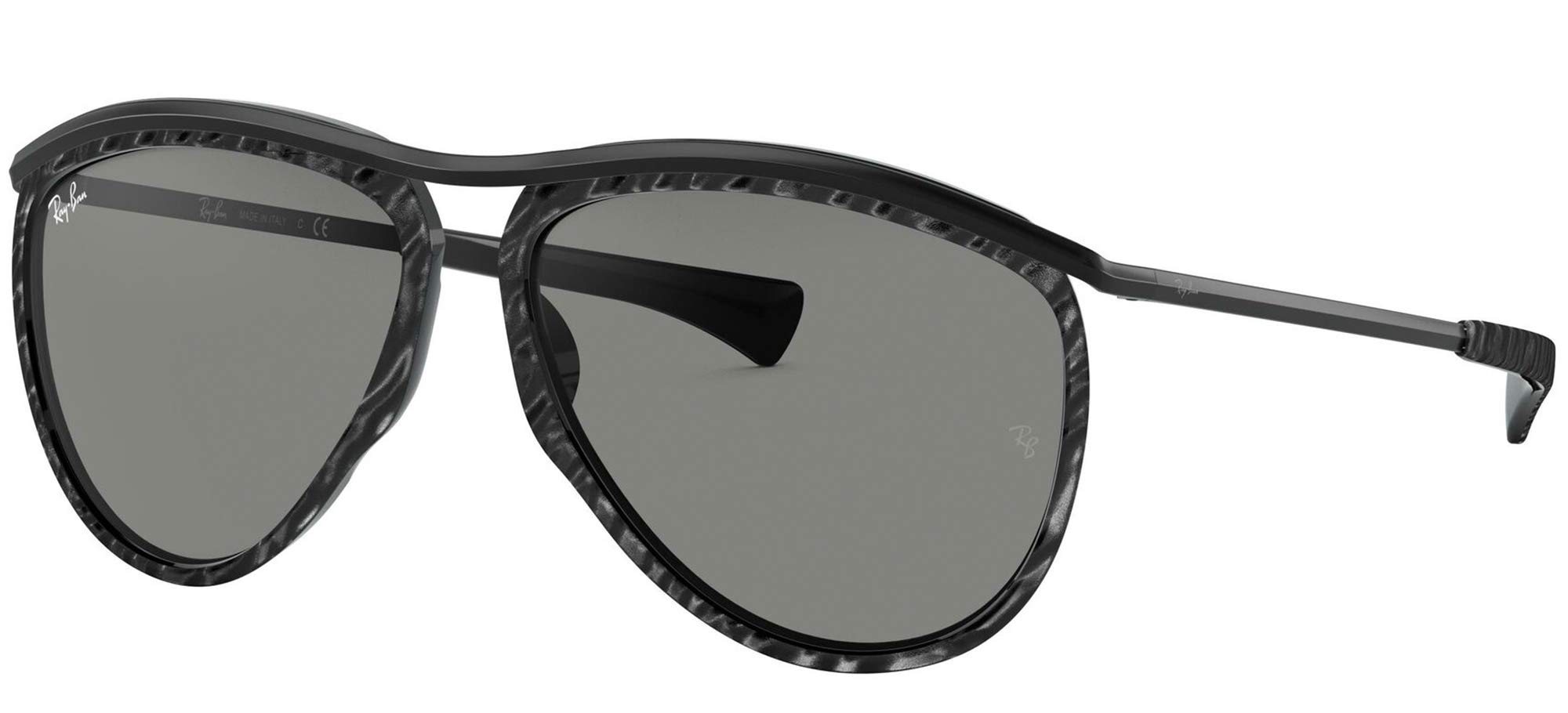 

Солнцезащитные очки 0RB2219 OLYMPIAN AVIATOR TOP Wrinkled Black On Black 59 [Ray-Ban]
