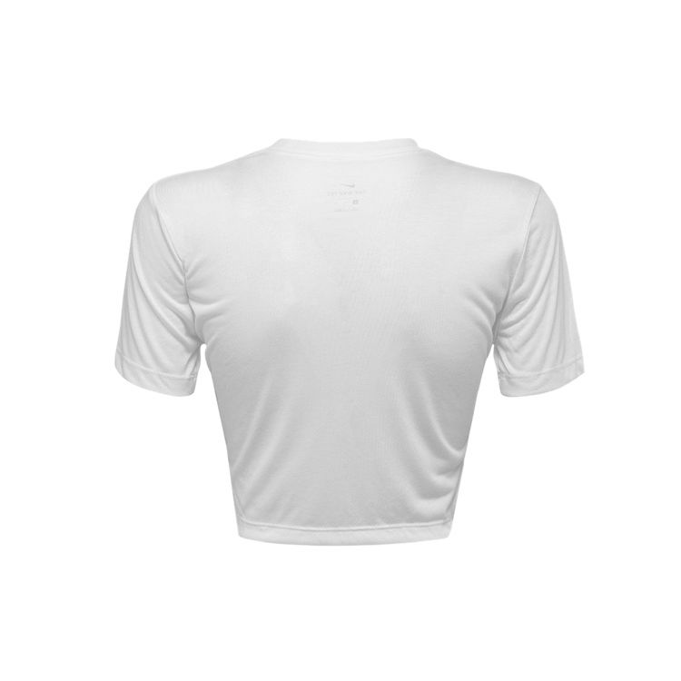 Nike Swoosh Contrast Logo Slim Fit Short Sleeve T-Shirt Women Tops White CU1529-100