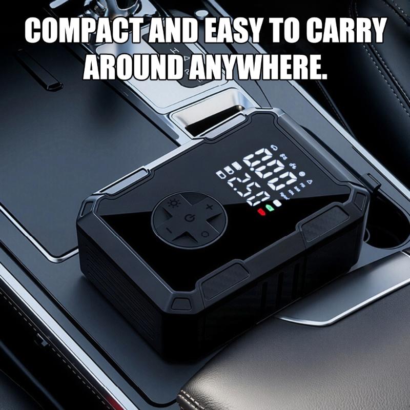 Powerful Portable Air Compressor Pump Digital Tire Inflator For Car Tires Bikes Balls With LCD Display And Type C Charging