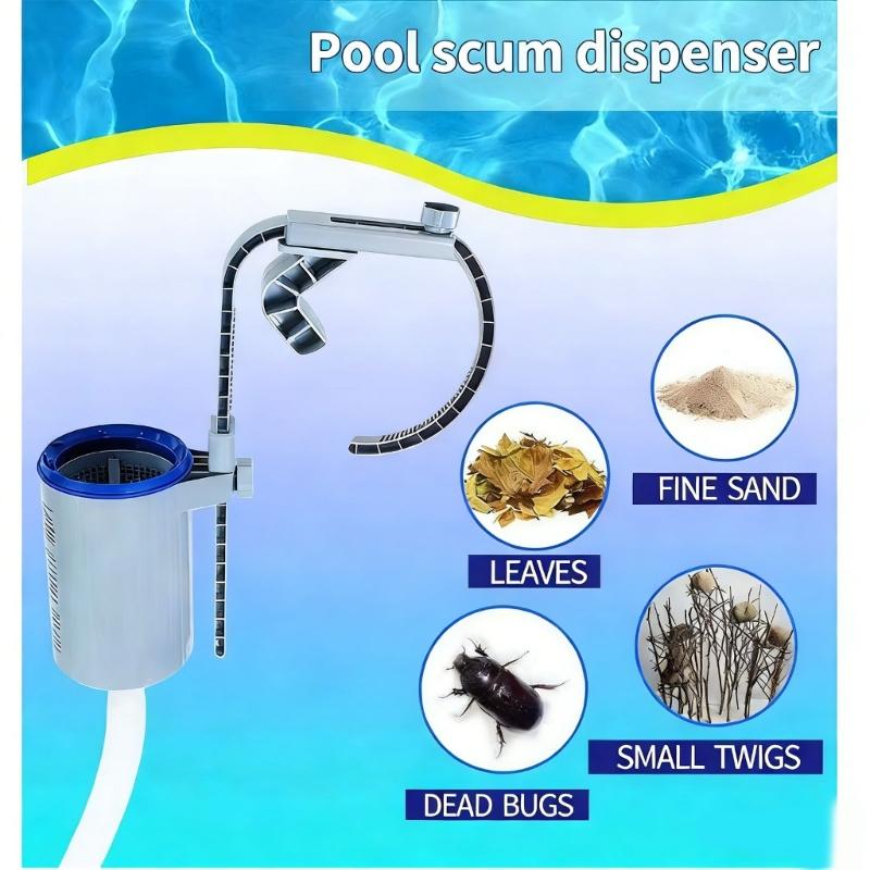 Floating Pool Top Collector With Variable Support For Built In Pools