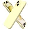 Silicone Case - iPhone 15 - Yellow - Ultra Slim - Flexible - Shock and Scratch Protection