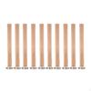 10 Pieces Wooden Candle Wicks Portable Replace DIY Crafts 5.12inch with Base 10mm