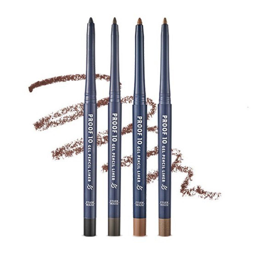 Etude Proof 10 Gel Waterproof Pencil 0.3g 2-piece Set / Pencil Liner / Eyeliner / Creamy Gel Texture