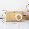 Fashion Casual Small Bag Women's Summer New Bag Woven Shoulder Messenger Bag Trendy Horizontal Mobile Phone Bag
