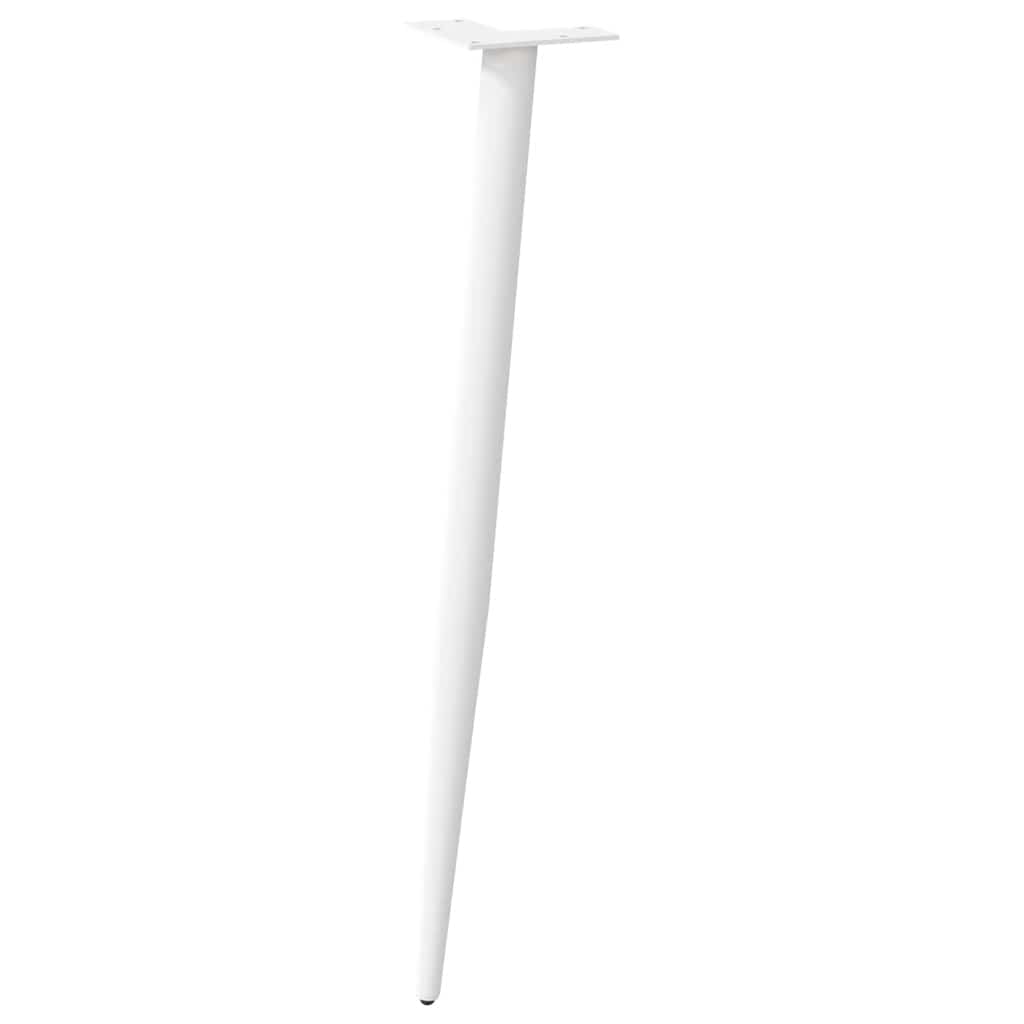 Vidaxl Coffee Table Legs, 4 Pcs, White, 72-73 Cm, Steel
