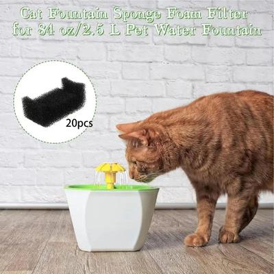 20 Pieces Cat Water Fountain Filter,Water Feeder Filter,Pet Dispenser Filter for Dog