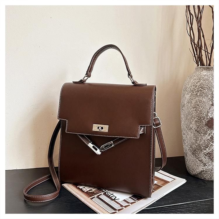 2025 New Fashion Versatile Student Shoulder Bag Large Capacity Casual Portable Crossbody Bag Premium Sense Backpack Bag