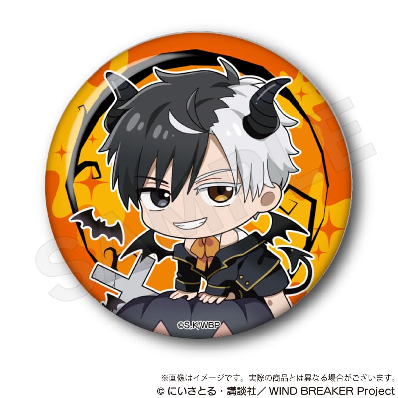 WIND BREAKER Trading Hologram Can Badges Black Halloween Box of 9 Ver.