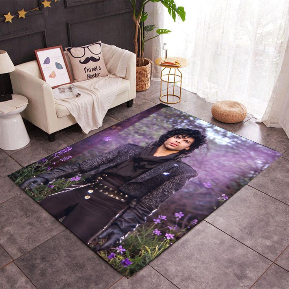 Prince Retro Music Icon Poster Floor Rug Office Rug Suitable For Living Rooms Kitchen Game Room Dormitory Antislip Carpet Anime Office Decor