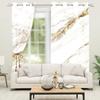 Modern Marble Grain Curtains Set Polyester Home Interior Minimalist Style Living Room Window Curtain Light Blocking For Area Made Of