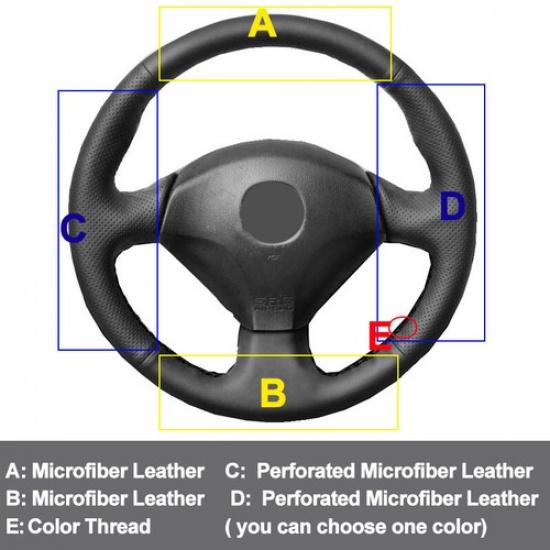 DIY Car Steering Wheel Cover For Honda S2000 2000-2008 Civic Si Acura RSX Type-S
