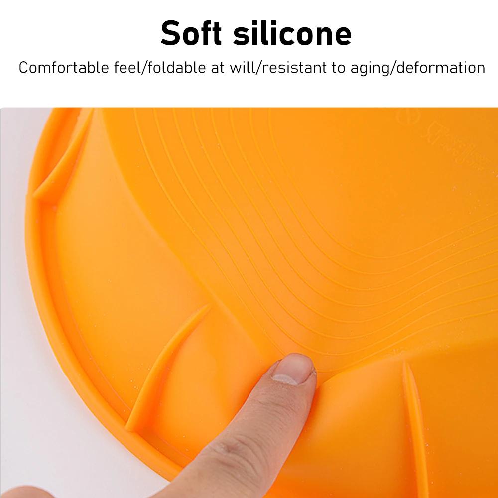 Duha Vrstvená Silikonová Forma na Dort Odolná Vysokým Teplotám Kulatá Pečicí Forma Kuchyňská Domácí Trouba Forma na Pečení Embrya Dortu