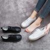 Fashion GKTINOO 2025 New Spring Women Flat Shoes Lace Up Round Toe Genuine Leather Flats Women Casual Shoes Soft Bottom Ladies Shoes