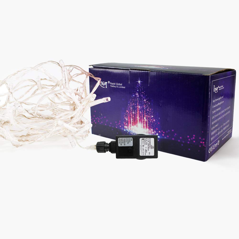 400 LED 23 Meter Transparent 8 Memory Perfect for Indoor and Outdoor Decoration Christmas White Strip, Dual-Color Design, Line, Models, Function,