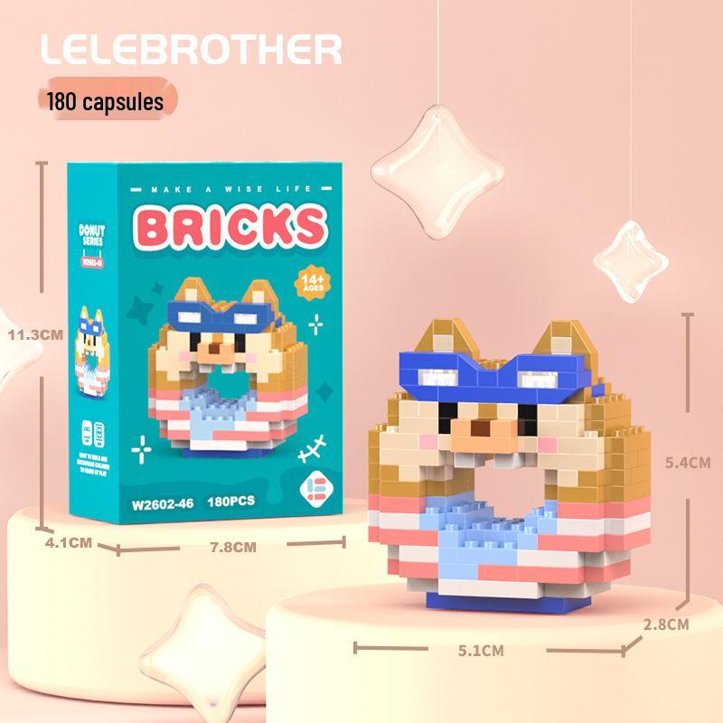 Compatible Lego Micro Building Block Cartoon Figurines - Children's Educational Desktop Toys