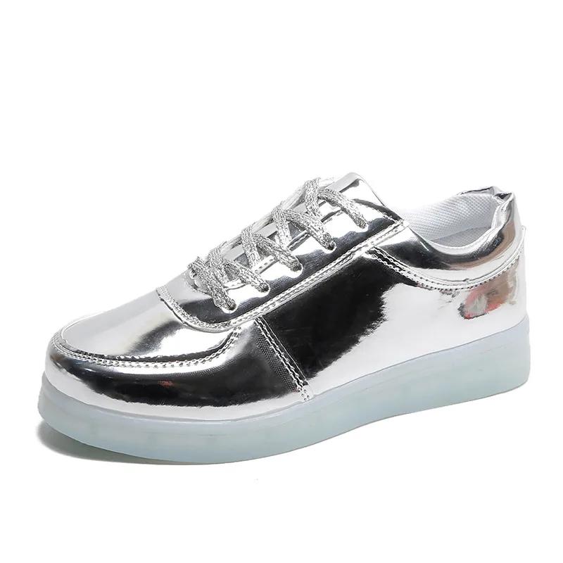 Maogu 2024 Adult Unisex Womens Mens Kid Luminous Sneakers Glowing USB Charge Boys LED Colorful Light-up Shoes Girls Footwear