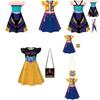 Kpop Demon Hunters Girl Dress With Cartoon Pleated Fabric For Children 110-160cm