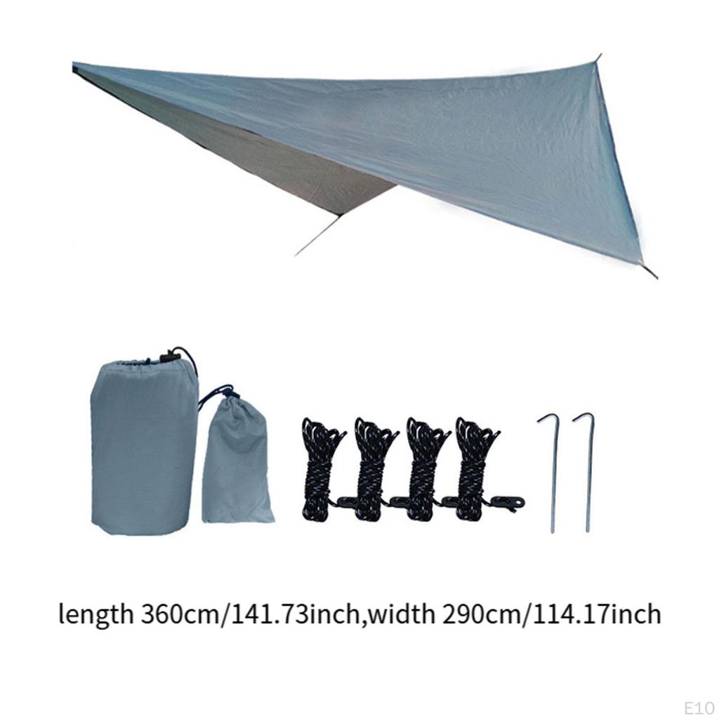 Camping Tarp Canopy Easily Set Up with Storage Bag Rain Awning Tent for Backpacking