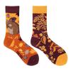 Calzini AB Asimmetrici Trendy Divertenti per Coppia Anatra Mandarina Colorati Calzini a Mezza Gamba SMLSOX