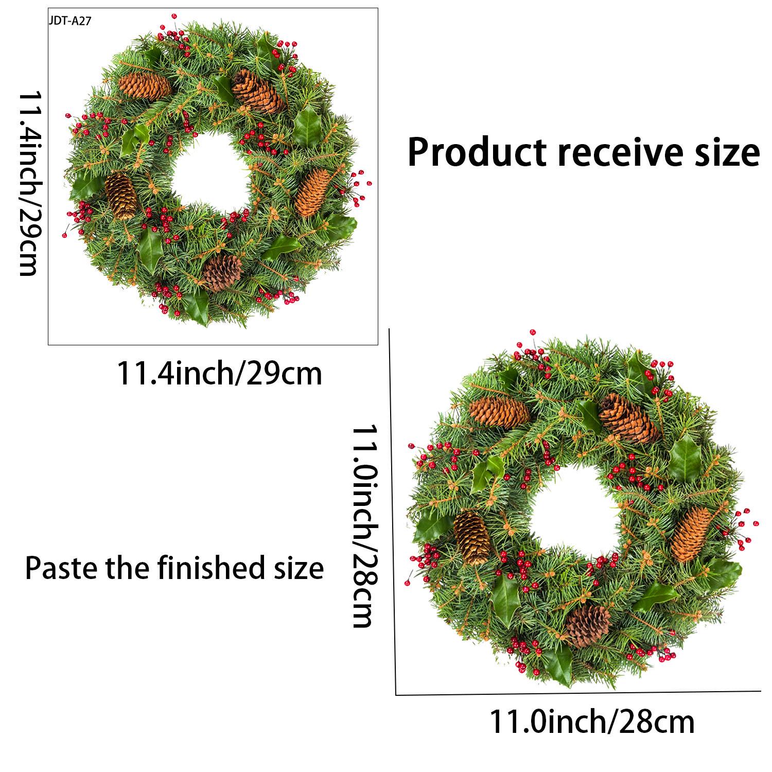 

Christmas Pine Needle Decorative Glass Film for Windows