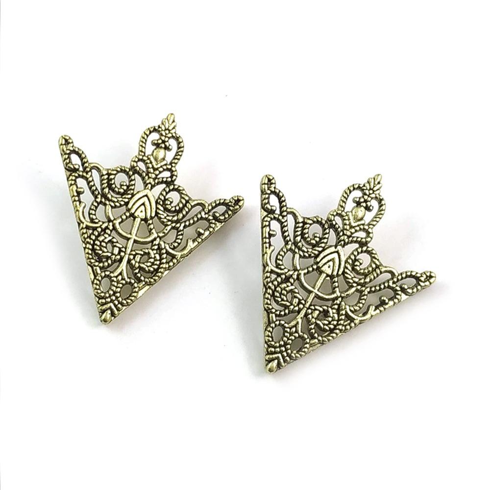 

Модный изысканный треугольный значок-булавка для воротника рубашки, декоративная булавка для одежды для мужчин, женщин, леди, блузки, рубашки бронзовый